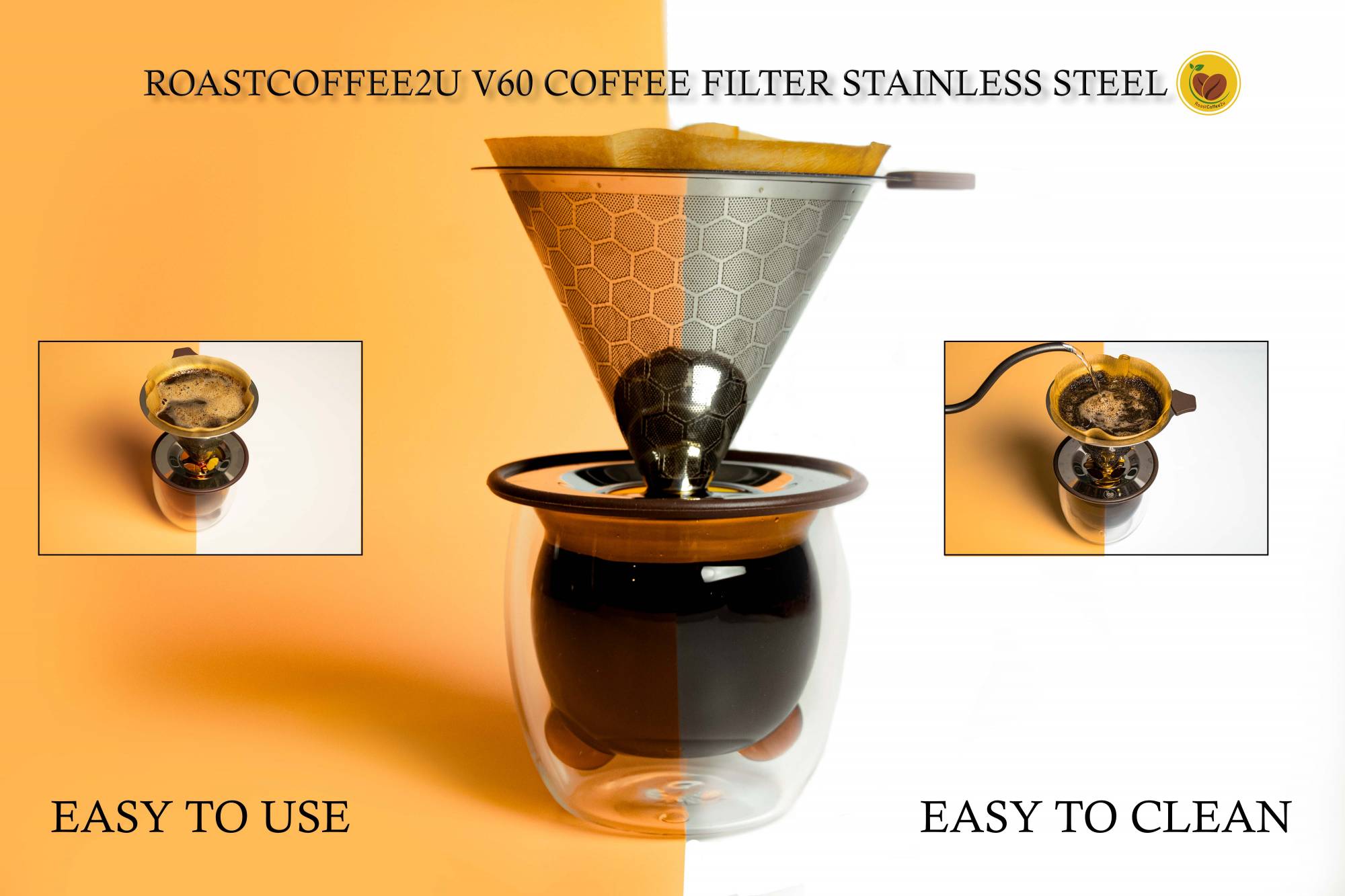 v60 Stainless Steel Coffee Filter